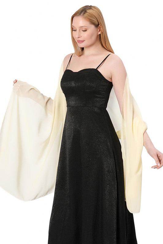 Chiffon Shawl with CJ0100 - COCOMELODY
