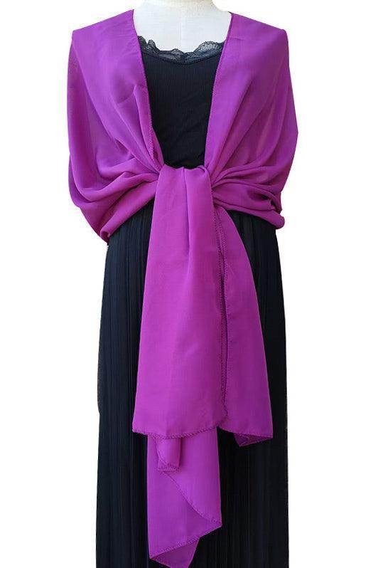 Chiffon Shawl with CJ0100 - COCOMELODY