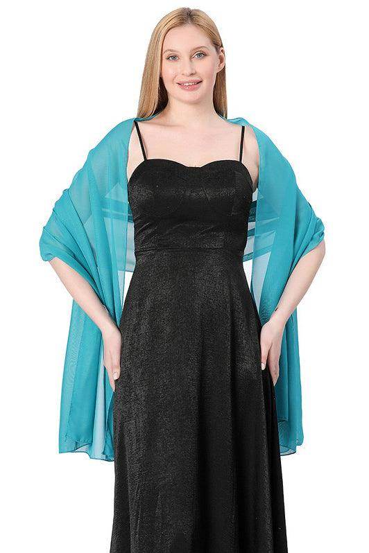 Chiffon Shawl with CJ0100 - COCOMELODY