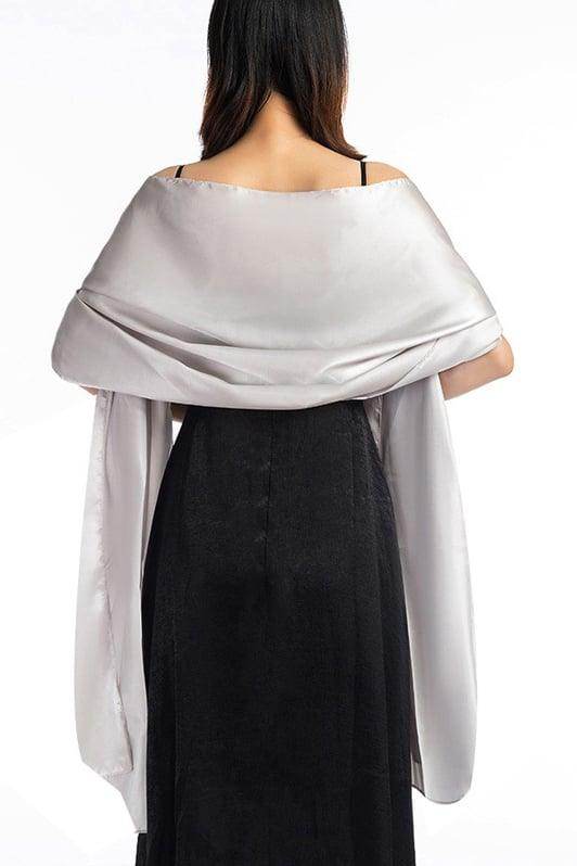 Elastic Satin Shawl with CJ0106 - COCOMELODY
