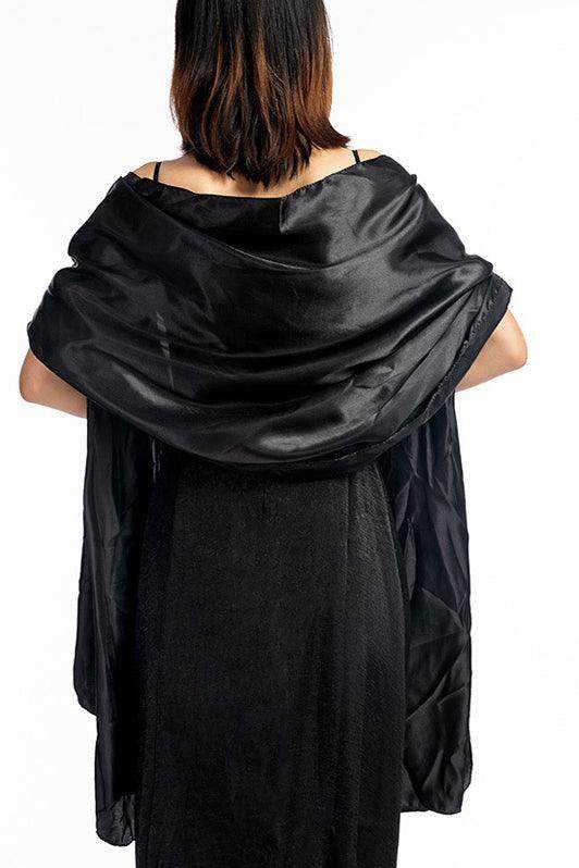 Elastic Satin Shawl with CJ0106 - COCOMELODY
