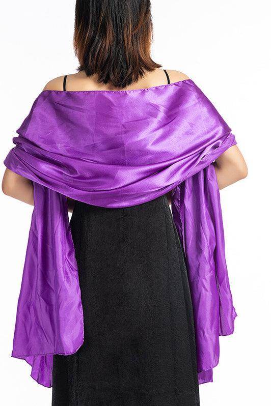 Elastic Satin Shawl with CJ0106 - COCOMELODY