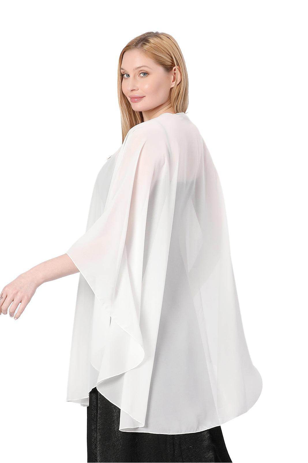 Chiffon Shawl with CJ0111 - COCOMELODY