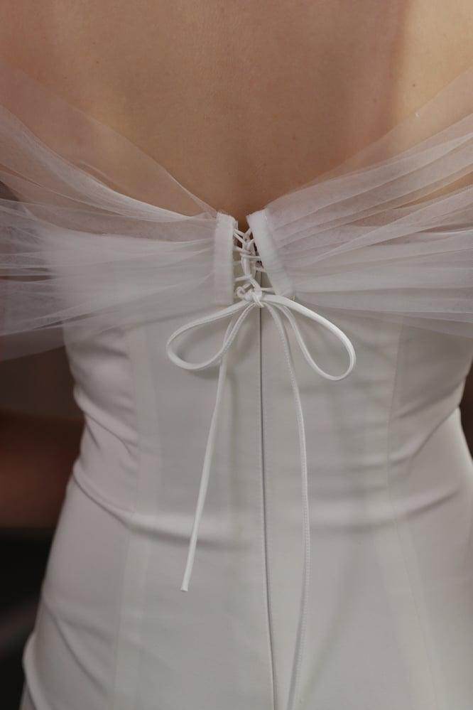 Tulle Shawl with Appliques Lace CJ0118 - COCOMELODY