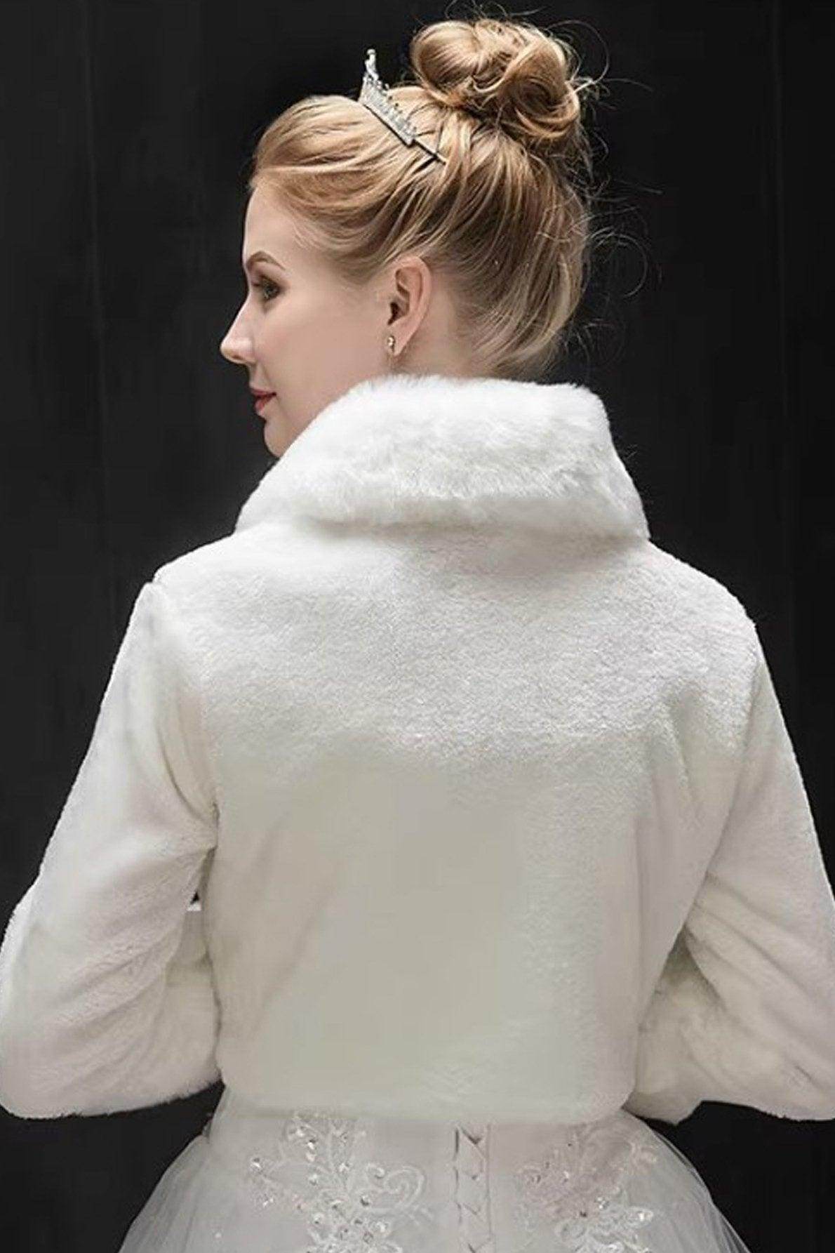 Faux Fur Shawl with CJ0130 - COCOMELODY