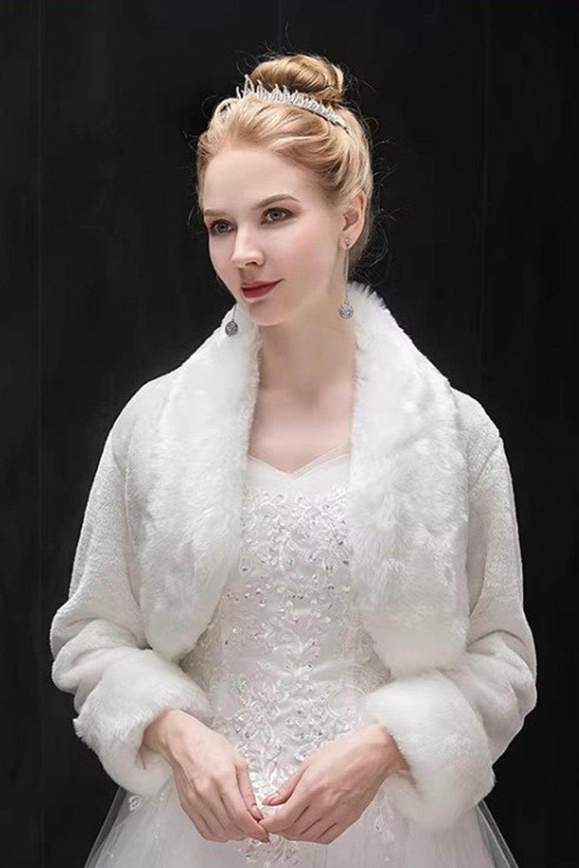 Faux Fur Shawl with CJ0131 - COCOMELODY