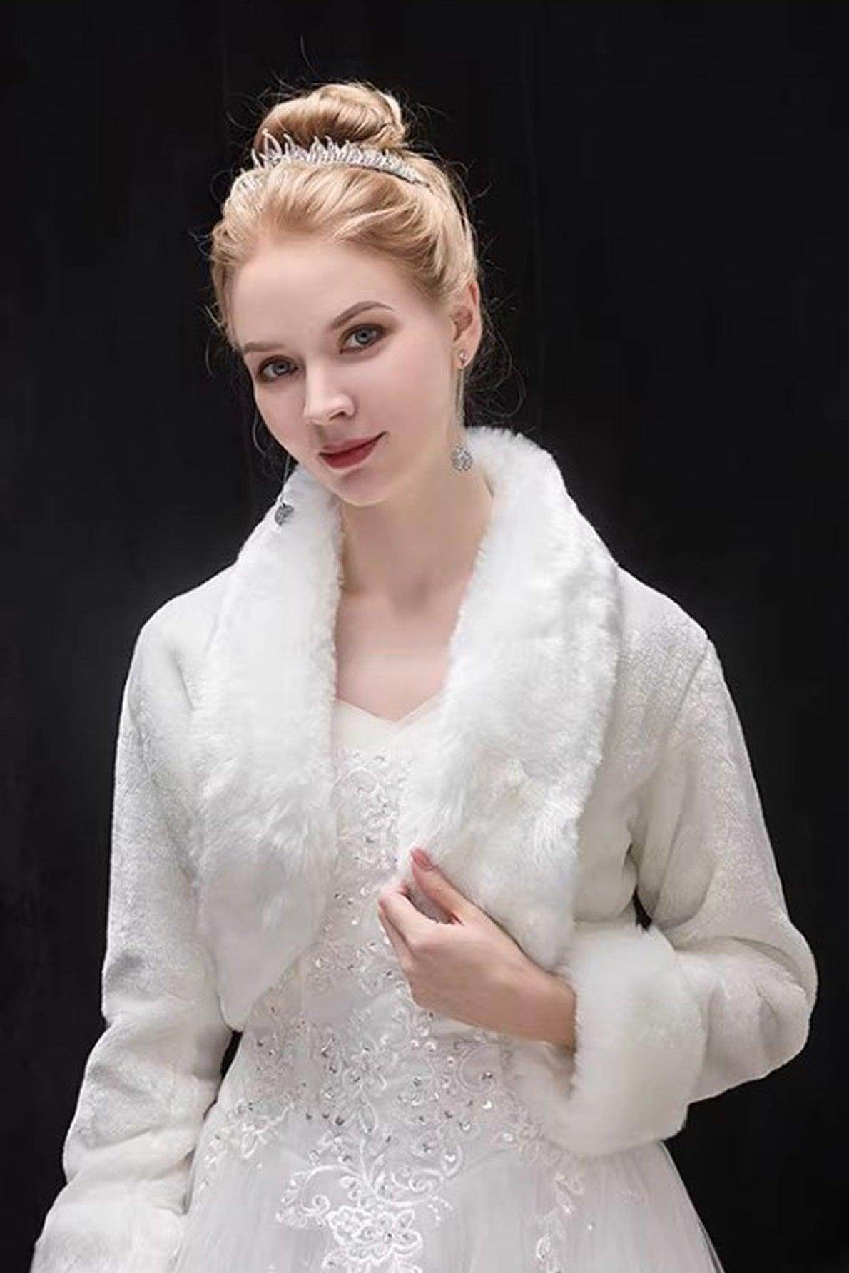 Faux Fur Shawl with CJ0131 - COCOMELODY