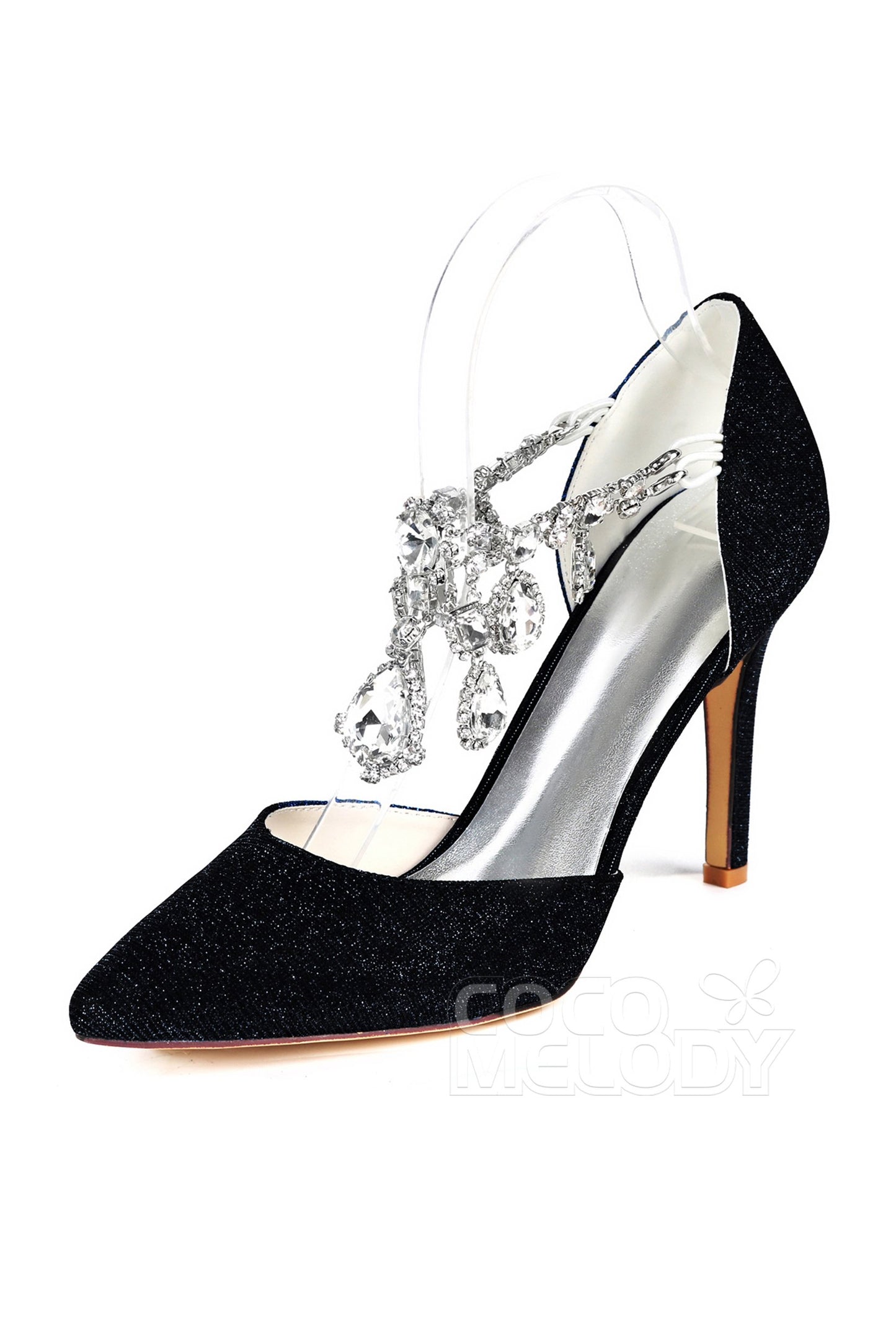 Stiletto Heel Sparkling Heels Dress Shoes CK0065