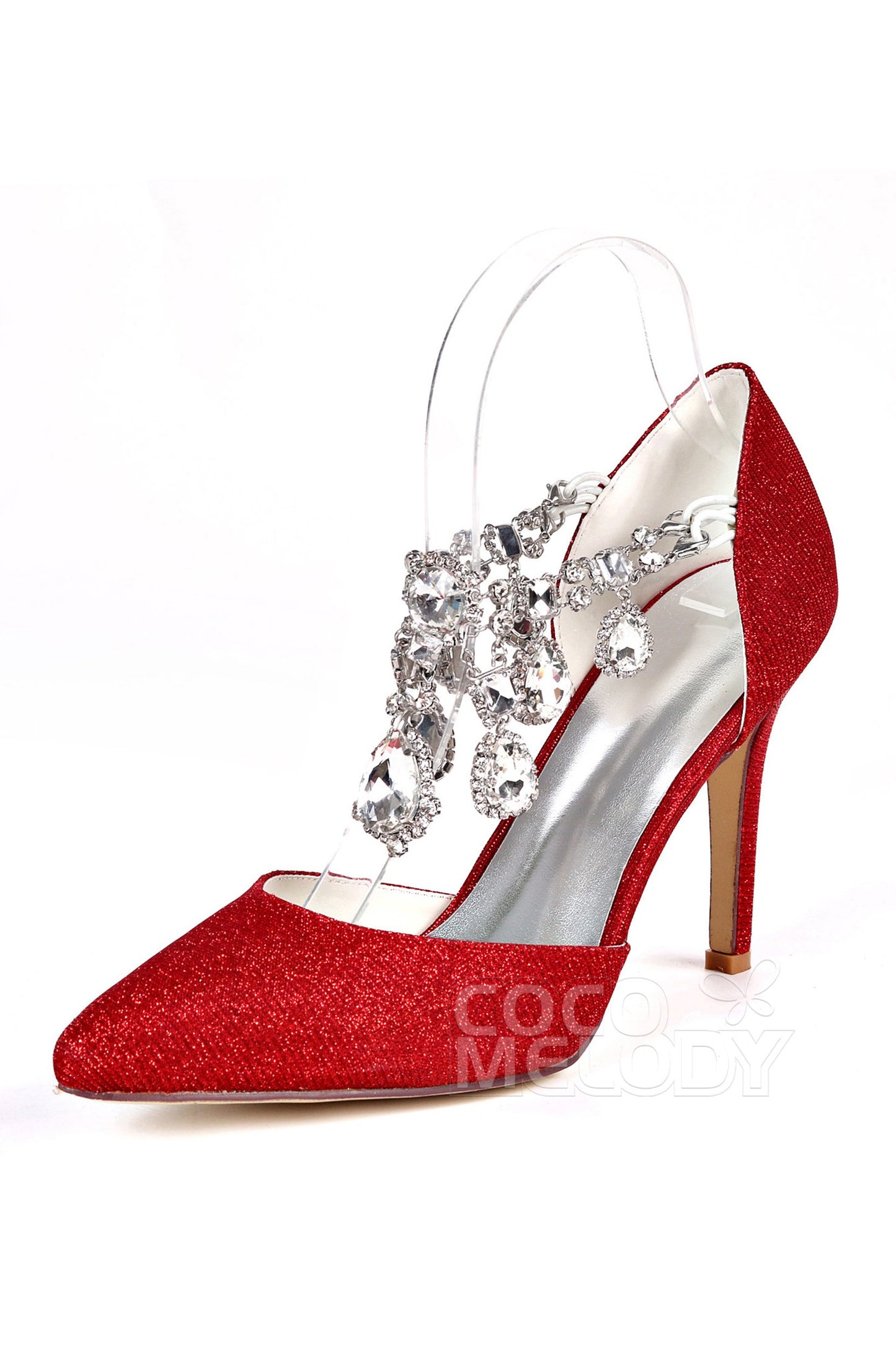 Stiletto Heel Sparkling Heels Dress Shoes CK0065