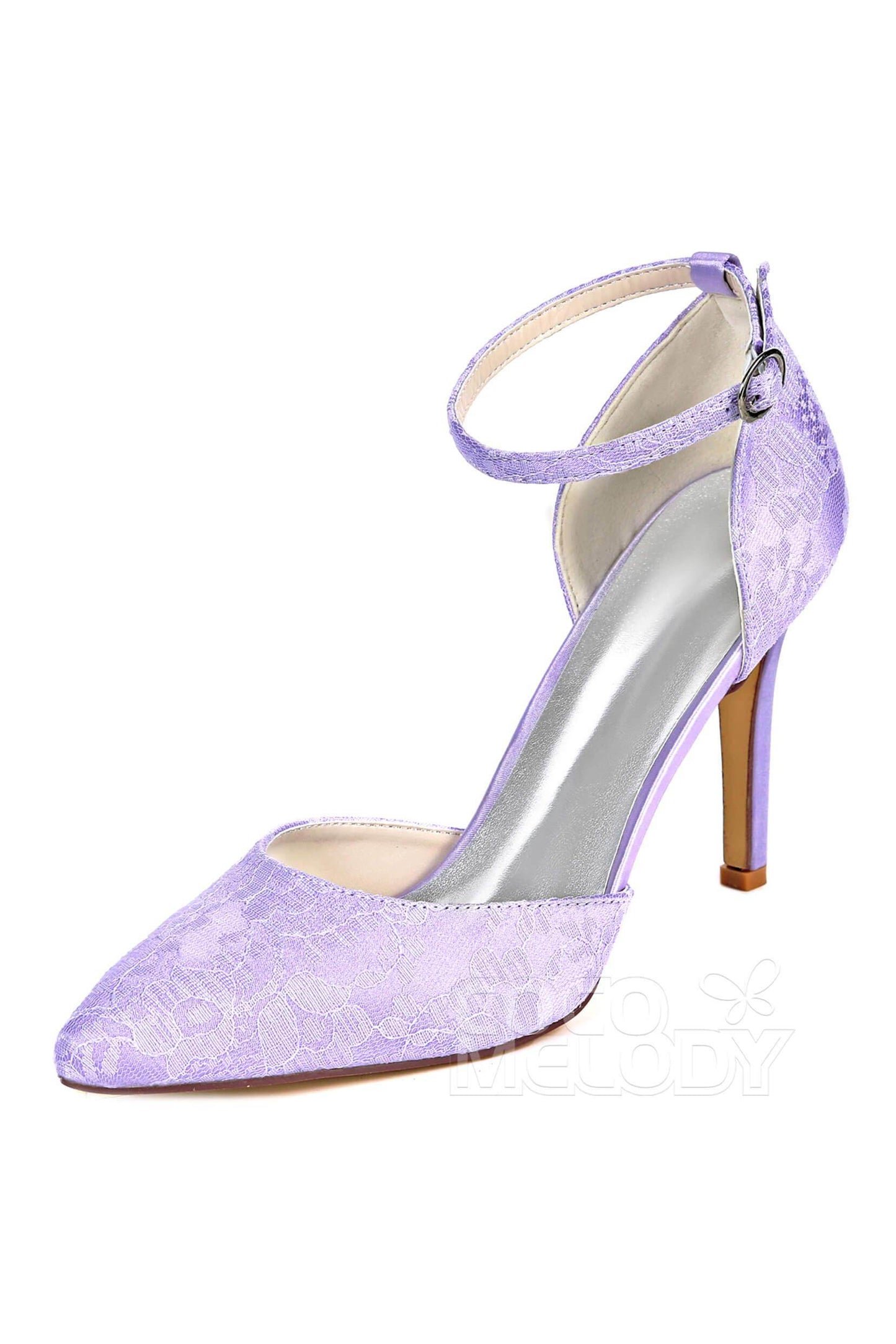 Stiletto Heel Lace Heels Bridal Shoes CK0068 - COCOMELODY