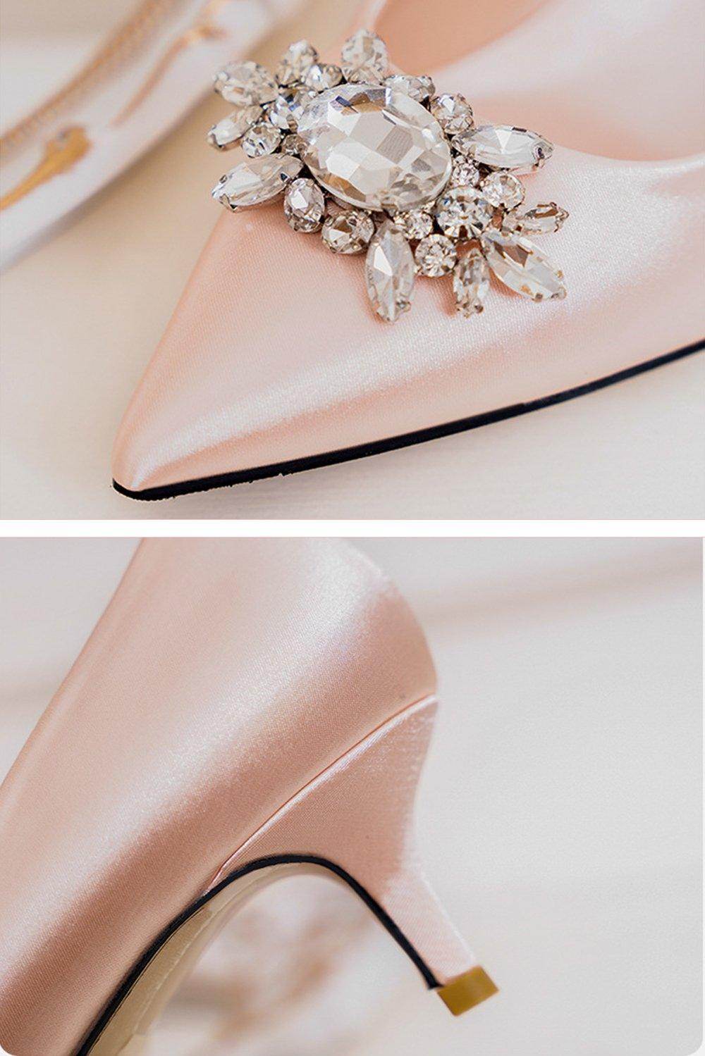 Stiletto Heel 5cm Satin Heels Bridal Shoes CK0109 - COCOMELODY