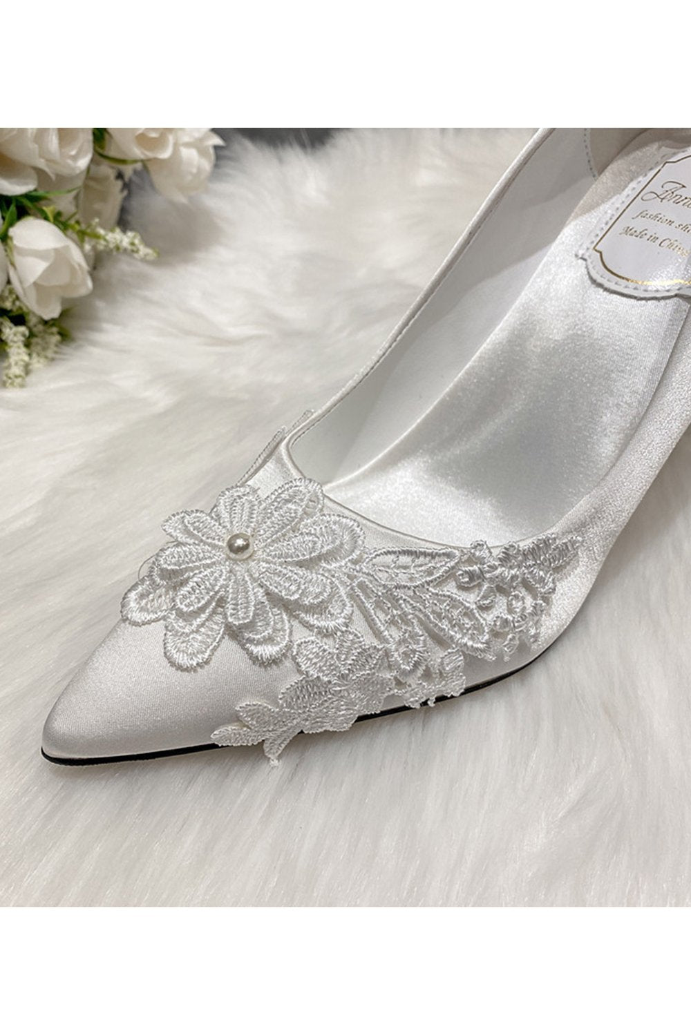 Stiletto Heel 9cm Satin Heels Bridal Shoes CK0113