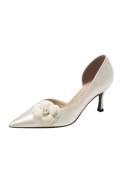 Stiletto Heel 7cm Satin Heels Bridal Shoes CK0122