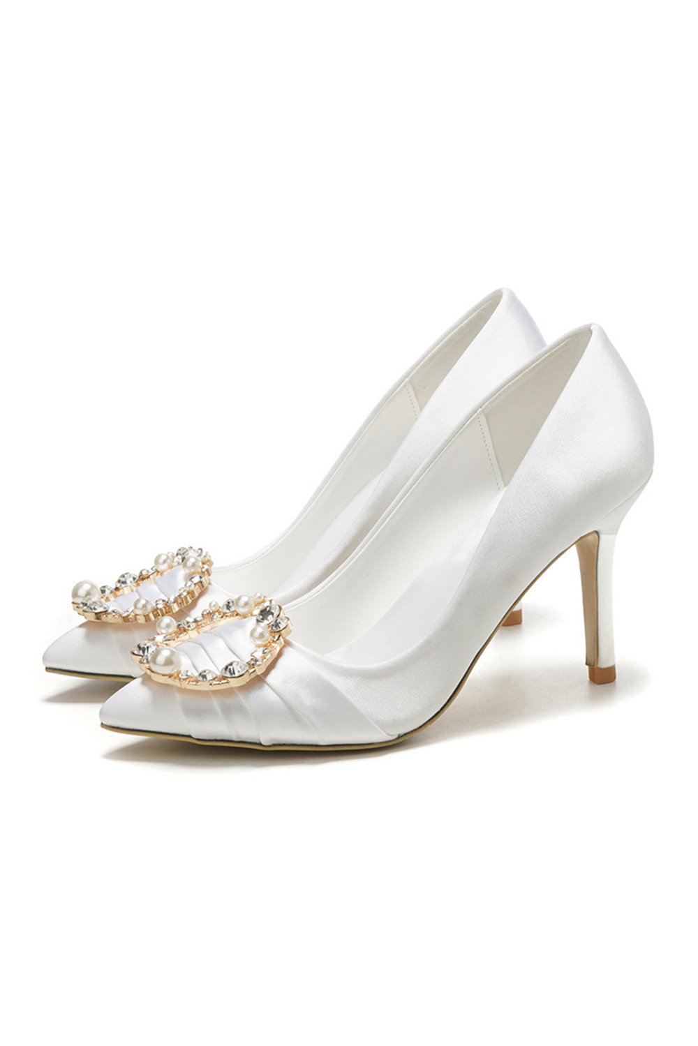 Stiletto Heel 9cm Satin Heels Bridal Shoes CK0125