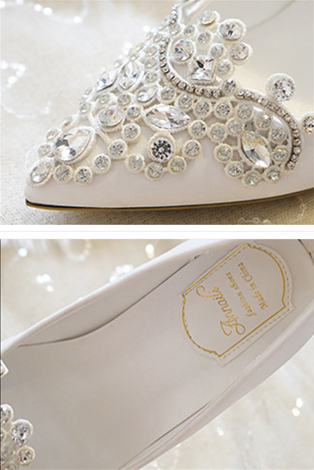 Stiletto Heel 9cm Satin Heels Bridal Shoes CK0128