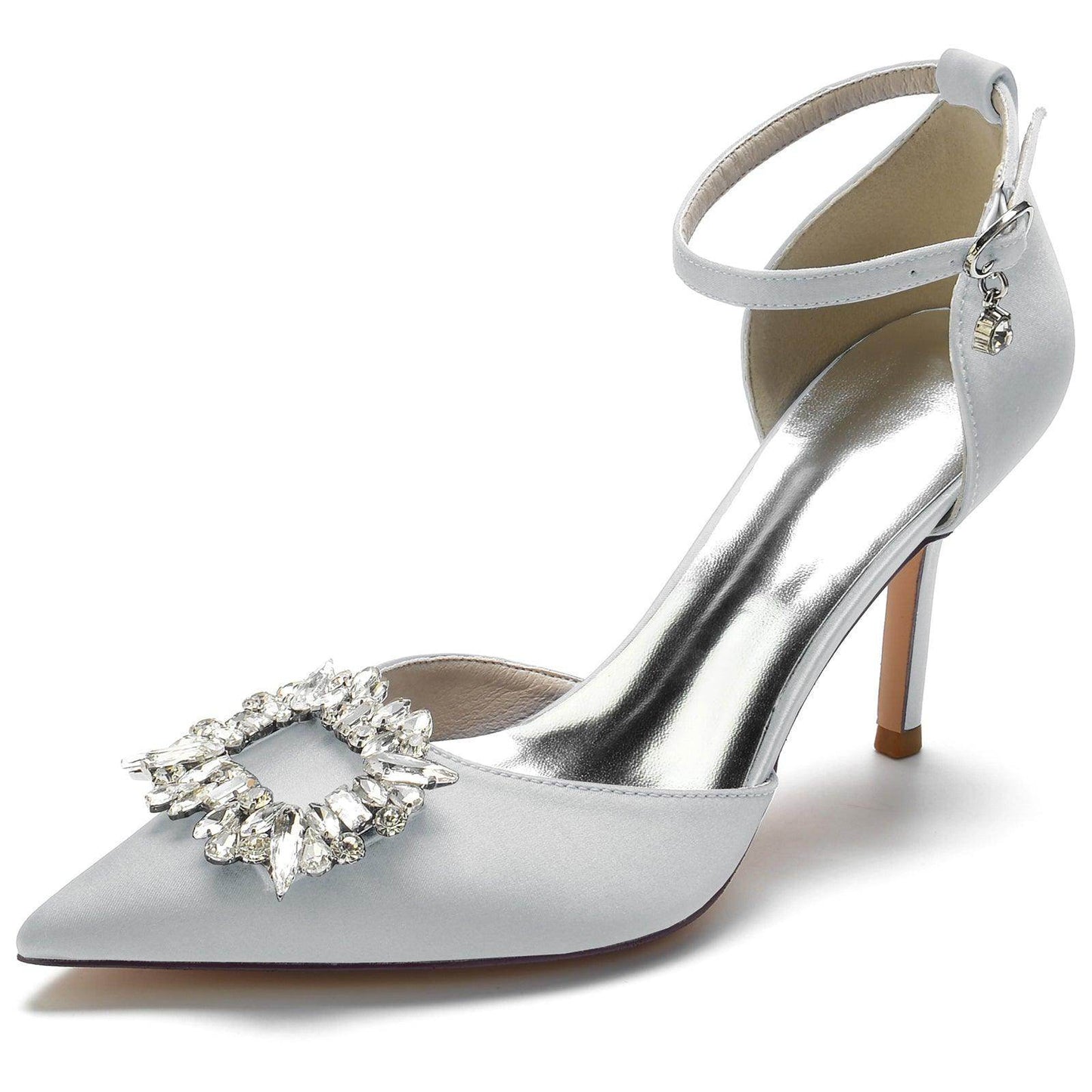 Stiletto Heel 8.5cm Silk-Like Shoes CK0133 - COCOMELODY