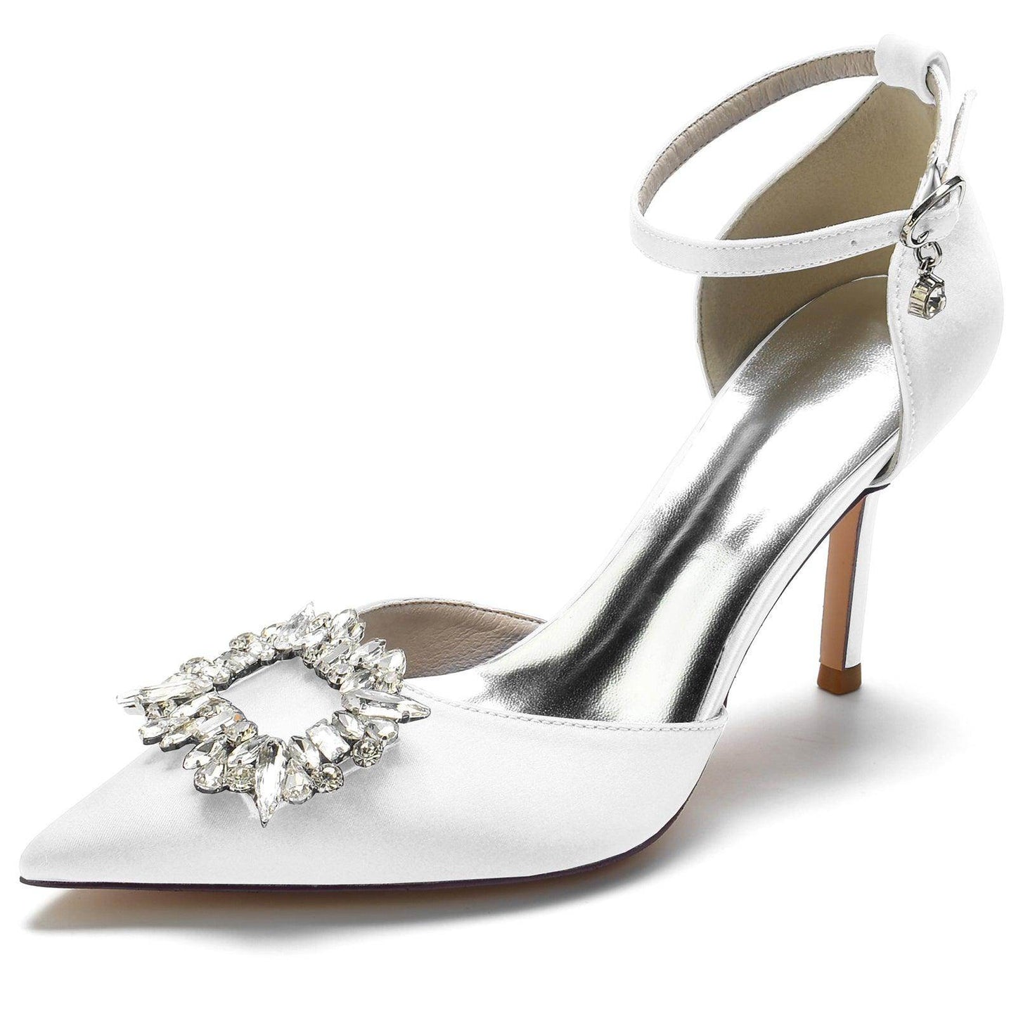 Stiletto Heel 8.5cm Silk-Like Shoes CK0133 - COCOMELODY