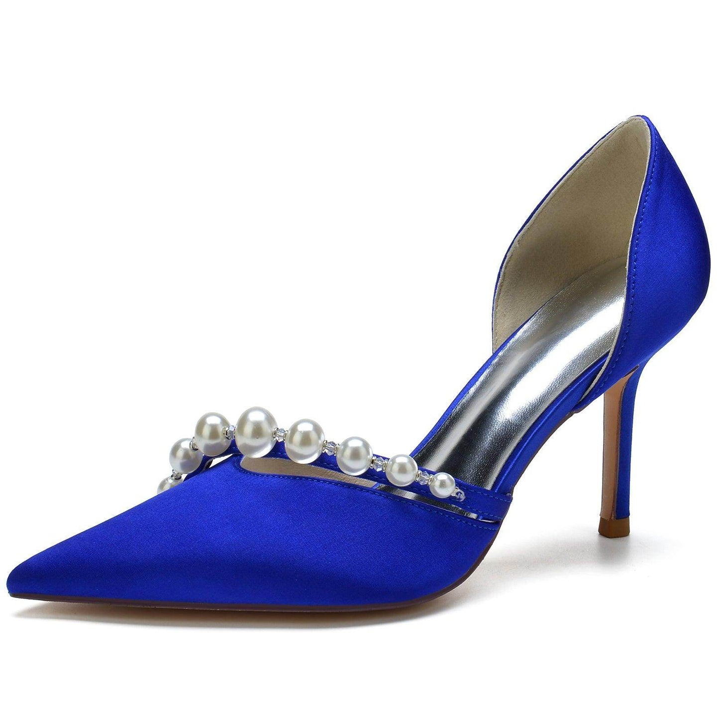 Stiletto Heel 8.5cm Silk-Like Shoes CK0134 - COCOMELODY