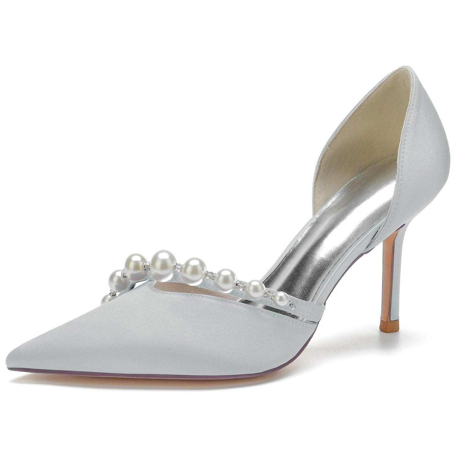 Stiletto Heel 8.5cm Silk-Like Shoes CK0134 - COCOMELODY