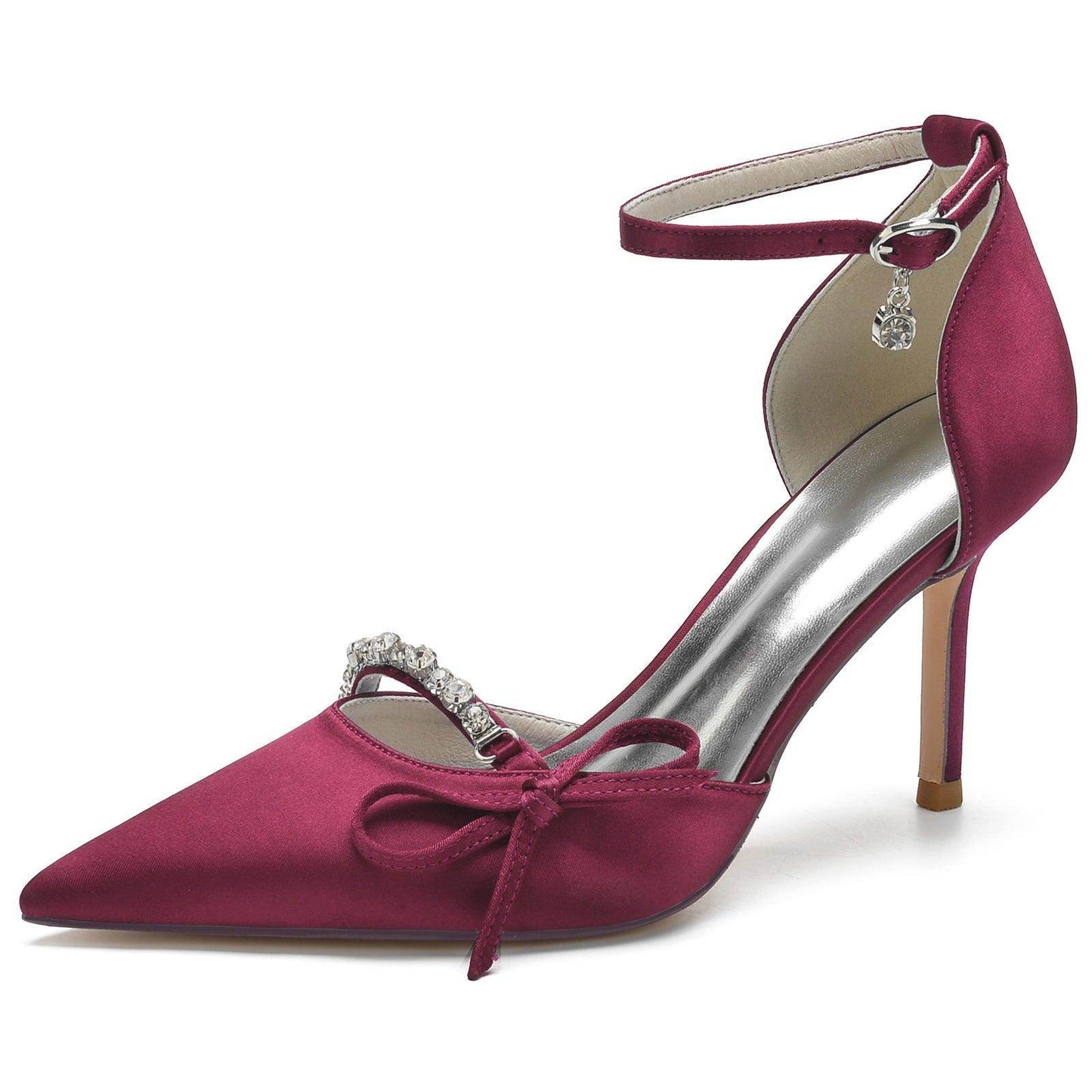 Stiletto Heel 8.5cm Silk-Like Shoes CK0135 - COCOMELODY