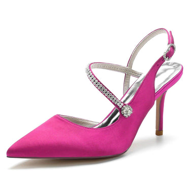 Stiletto Heel 8.5cm Silk-Like Shoes CK0138 - COCOMELODY