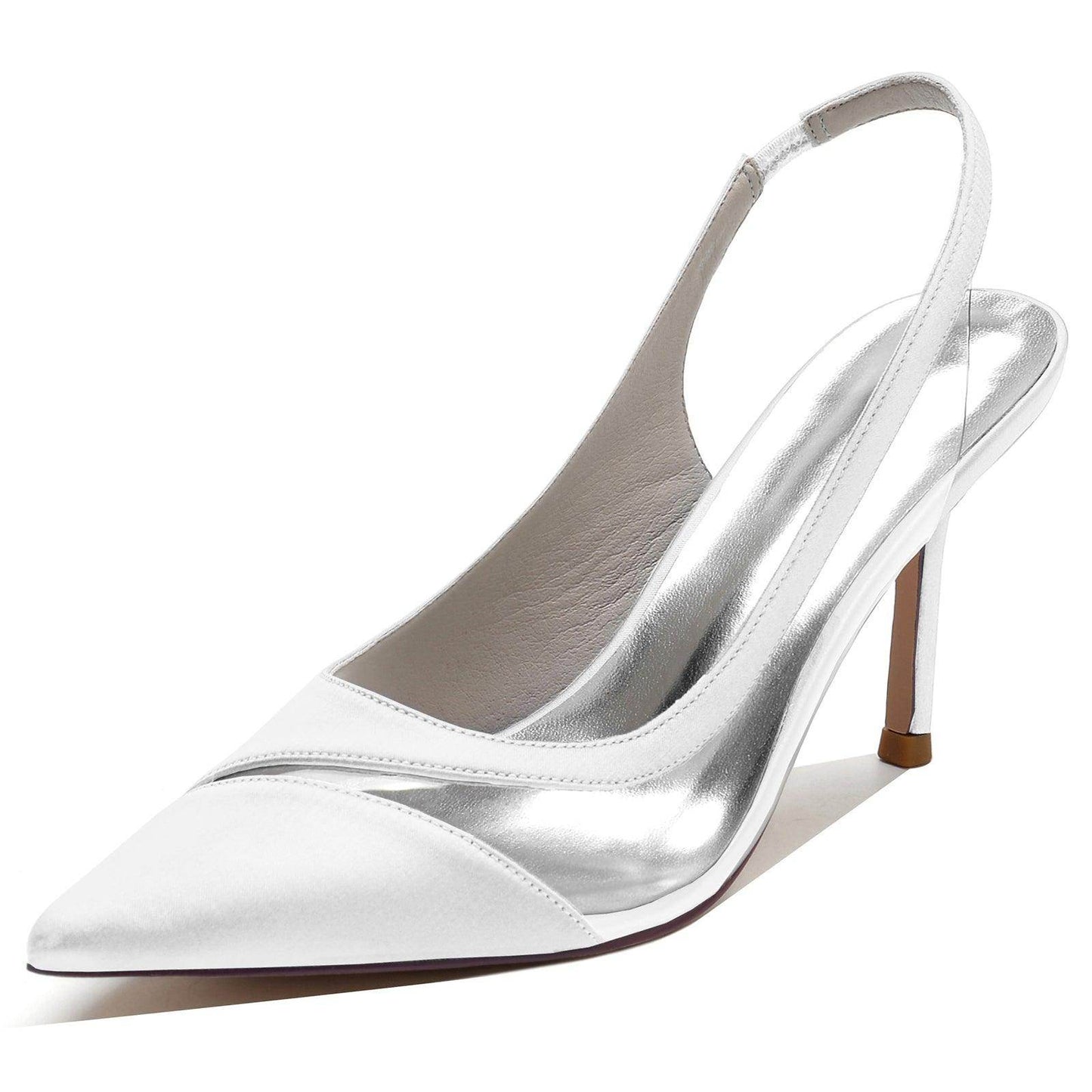 Stiletto Heel 8.5cm Silk-Like Shoes CK0145 - COCOMELODY