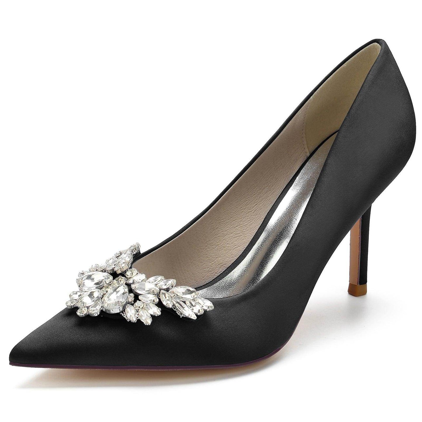 Stiletto Heel 8.5cm Silk-Like Shoes CK0150 - COCOMELODY