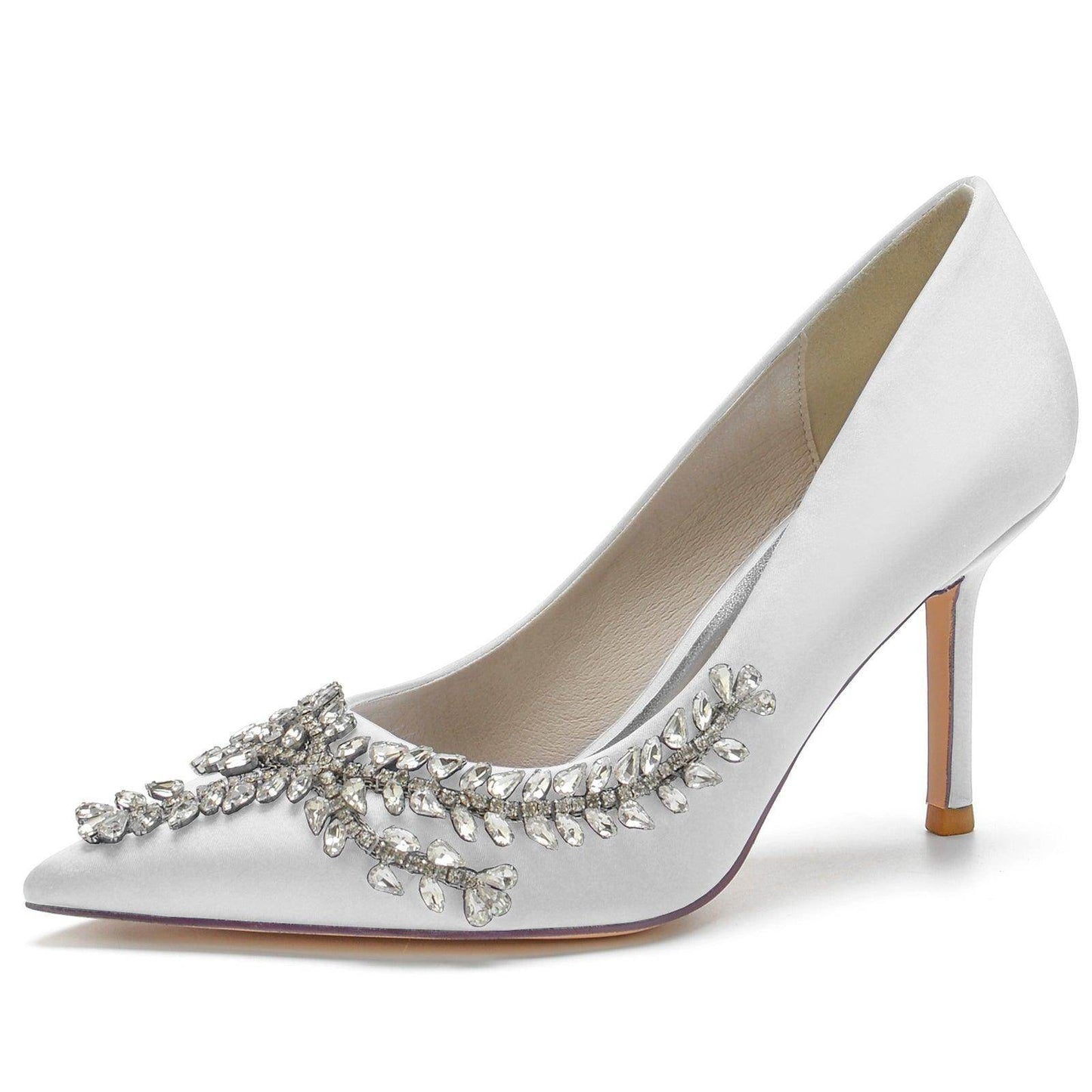 Stiletto Heel 8.5cm Silk-Like Shoes CK0151 - COCOMELODY
