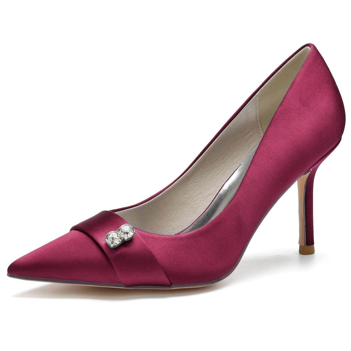 Stiletto Heel 8.5cm Silk-Like Shoes CK0152 - COCOMELODY
