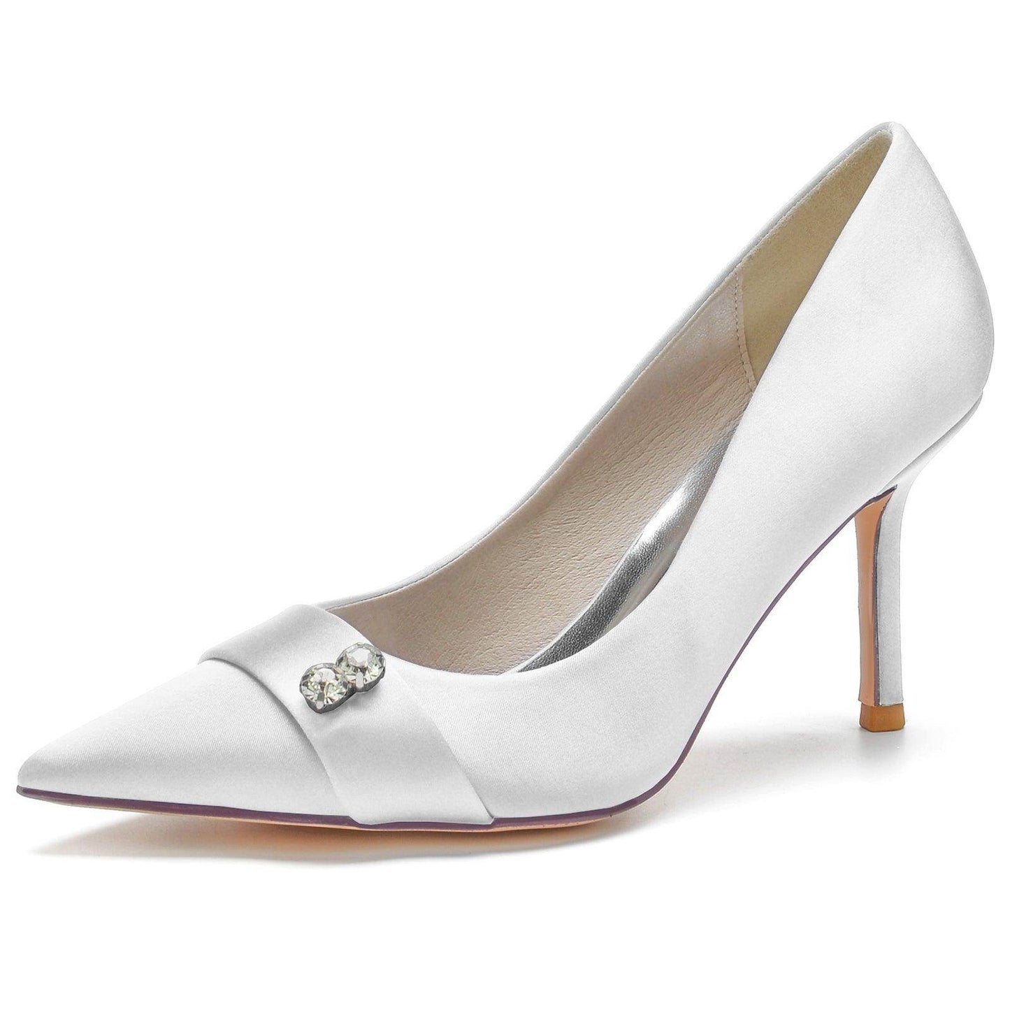 Stiletto Heel 8.5cm Silk-Like Shoes CK0152 - COCOMELODY