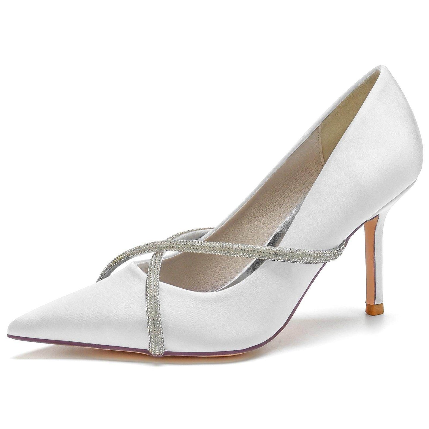 Stiletto Heel 8.5cm Silk-Like Shoes CK0154 - COCOMELODY