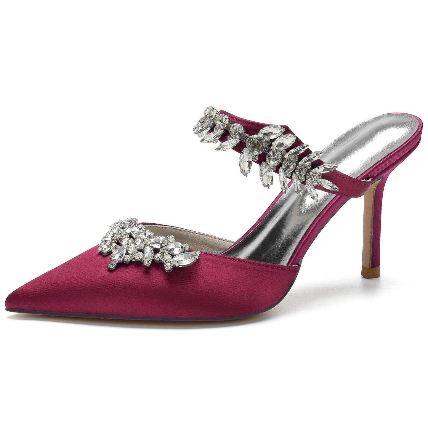 Stiletto Heel 8.5cm Silk-Like Shoes CK0158 - COCOMELODY