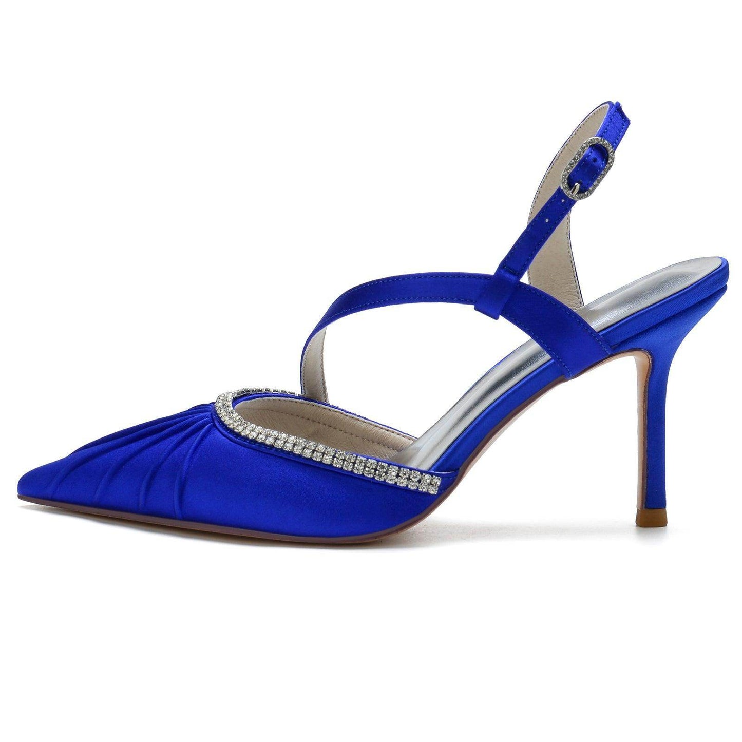 Stiletto Heel 8.5cm Silk-Like Shoes CK0162 - COCOMELODY