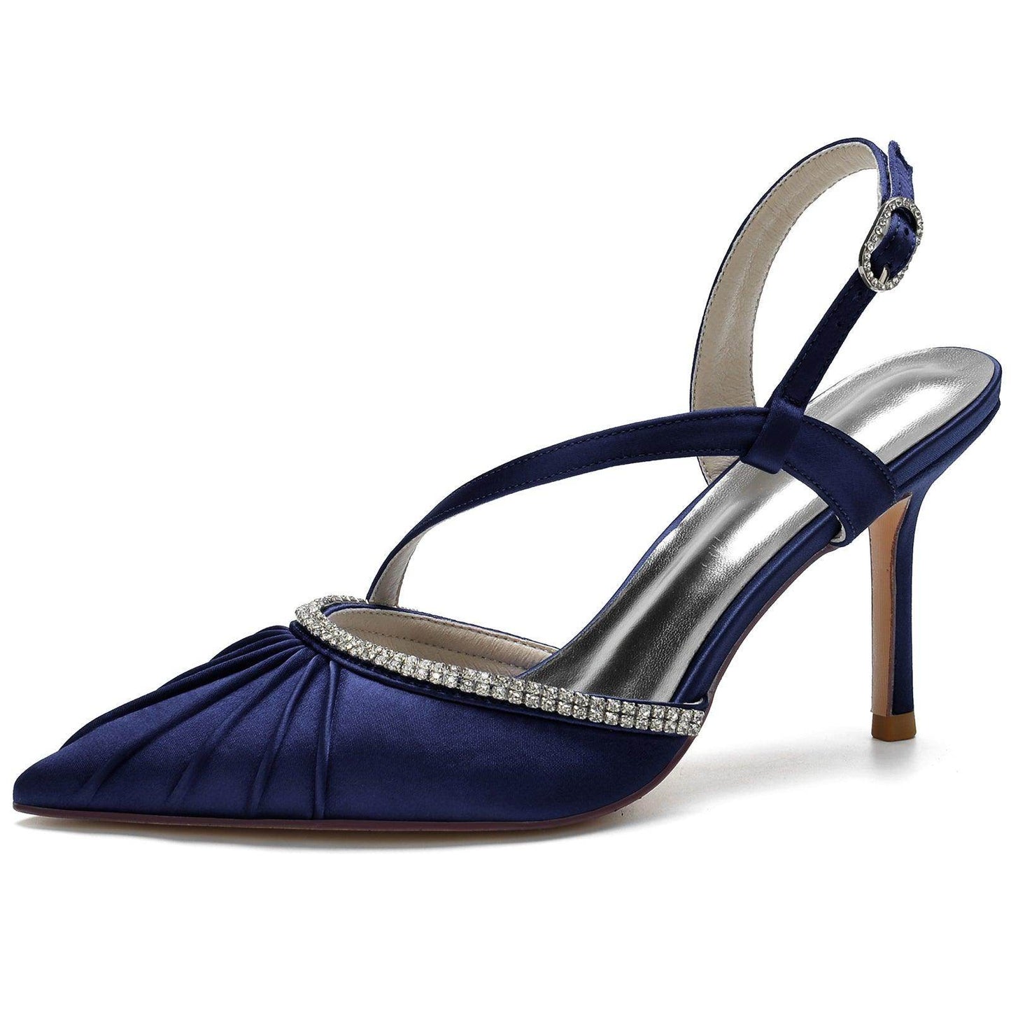 Stiletto Heel 8.5cm Silk-Like Shoes CK0162 - COCOMELODY