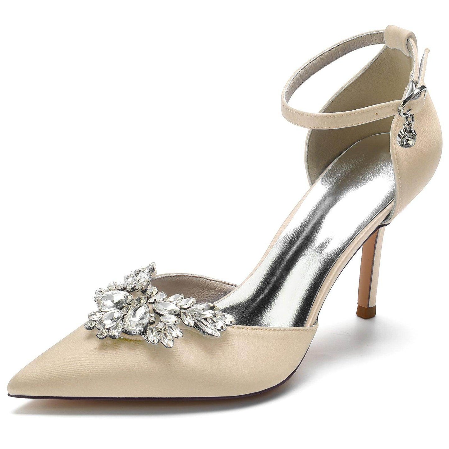Stiletto Heel 8.5cm Silk-Like Shoes CK0164 - COCOMELODY