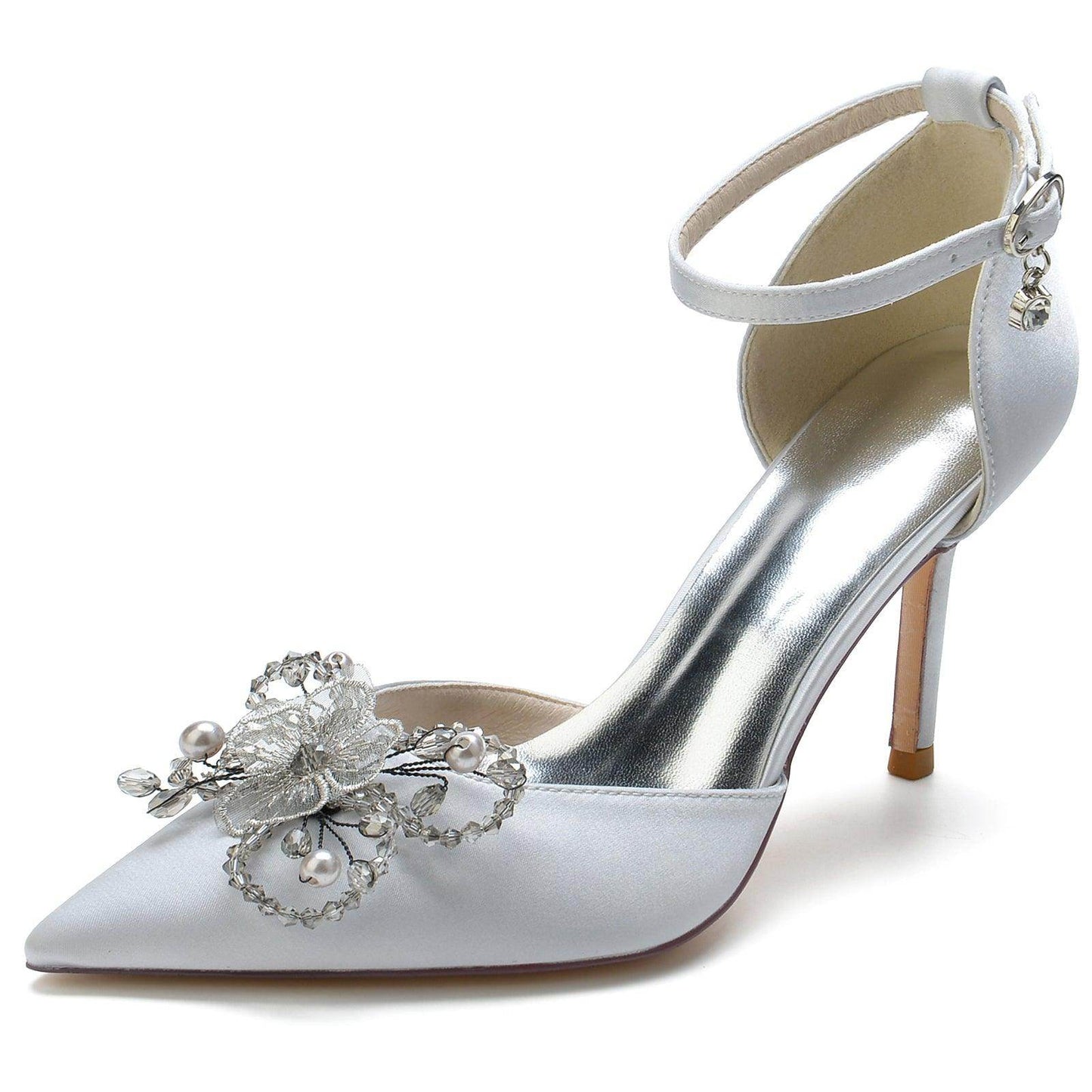 Stiletto Heel 8.5cm Silk-Like Shoes CK0165 - COCOMELODY