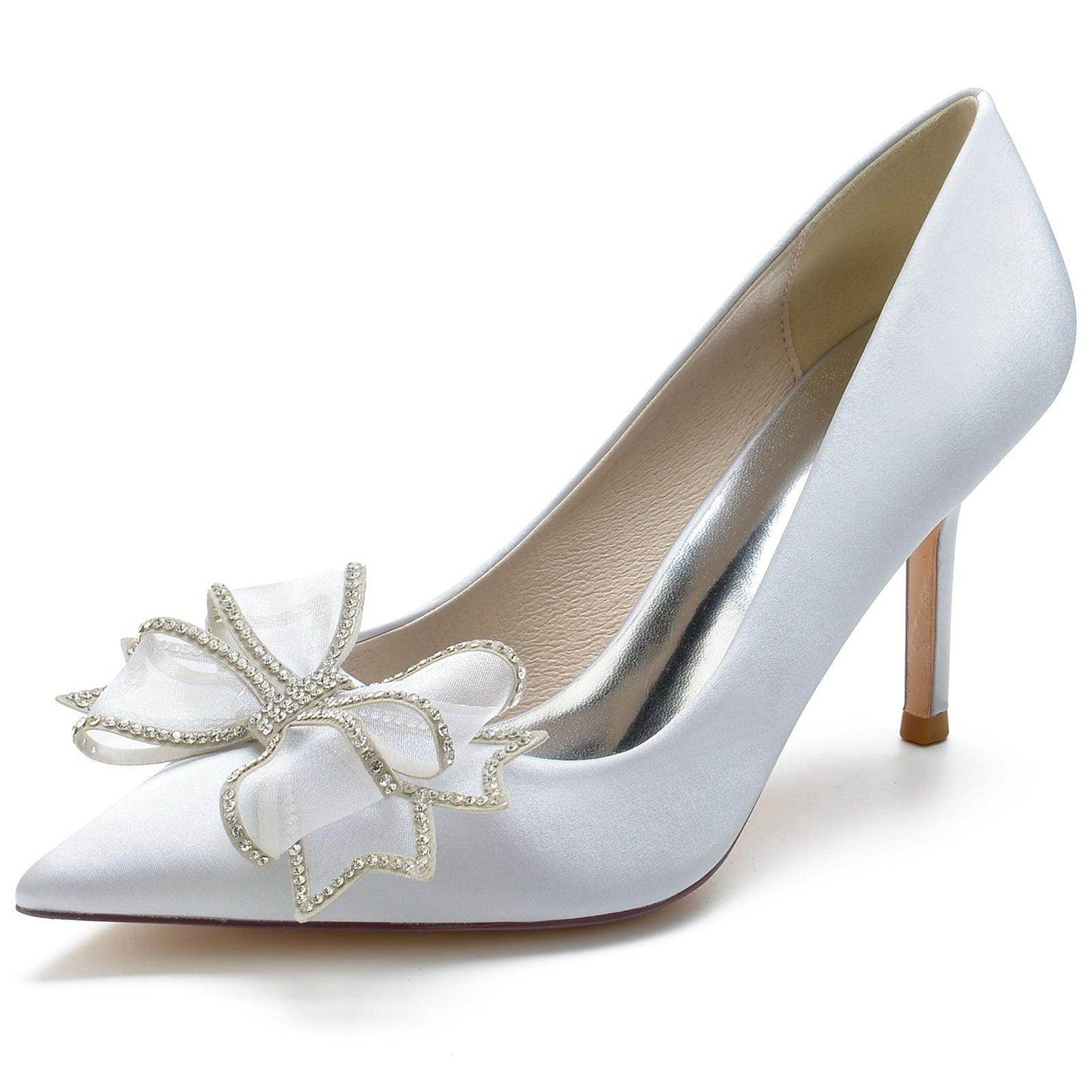 Stiletto Heel 8.5cm Silk-Like Shoes CK0169 - COCOMELODY