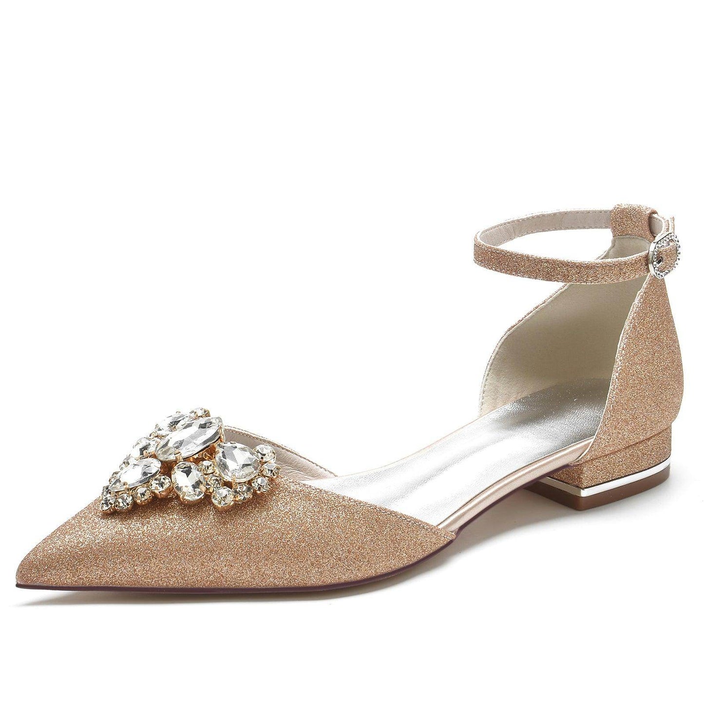 Flat Heel 2.5cm Glitter Shoes CK0241 - COCOMELODY
