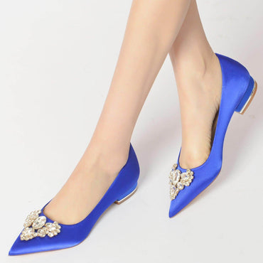 Flat Heel 2.5cm Silk-Like Shoes CK0244 - COCOMELODY