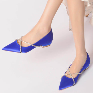 Flat Heel 2.5cm Silk-Like Shoes CK0248 - COCOMELODY