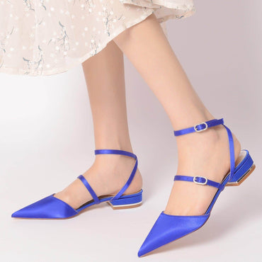 Flat Heel 2.5cm Silk-Like Shoes CK0249 - COCOMELODY