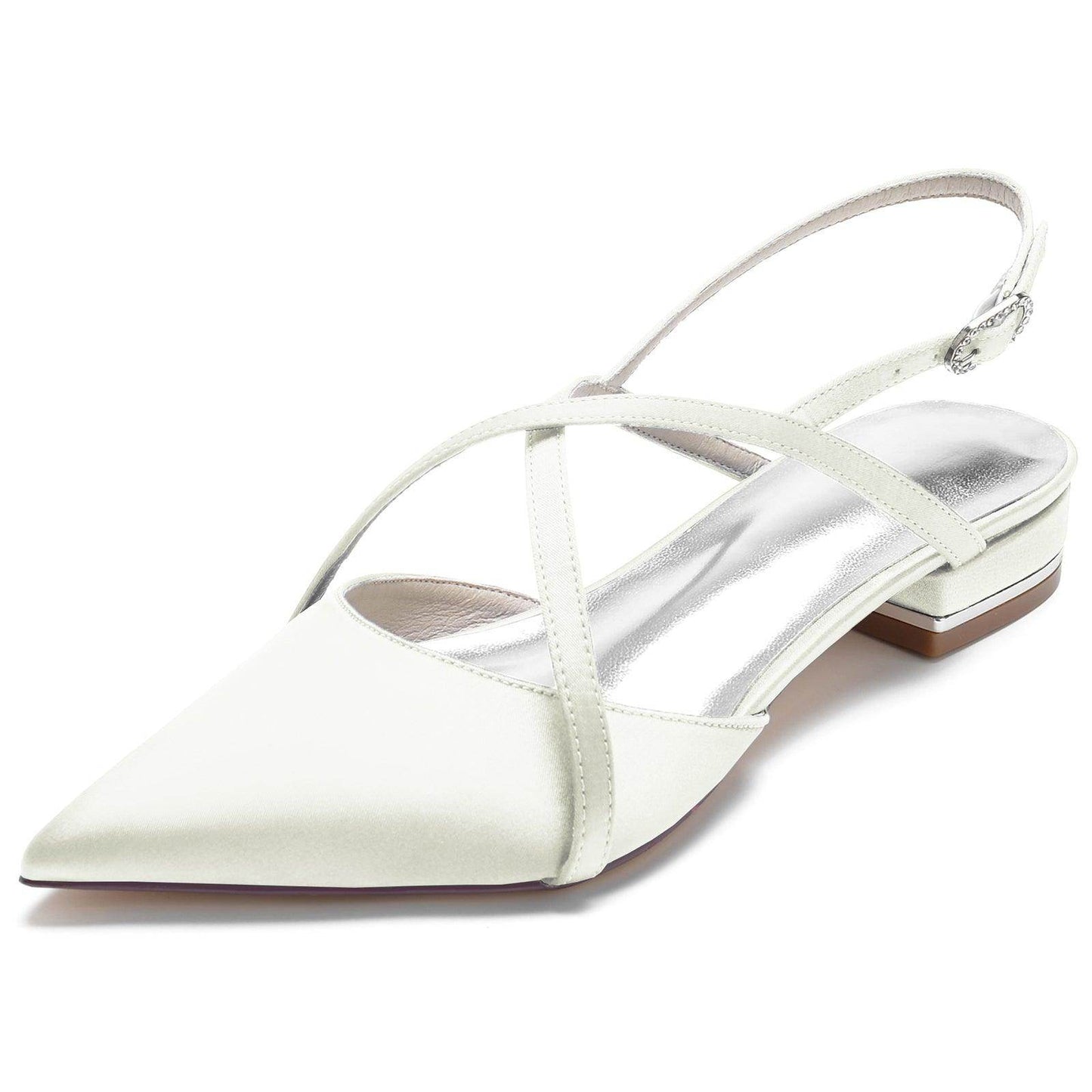 Flat Heel 2.5cm Silk-Like Shoes CK0252 - COCOMELODY
