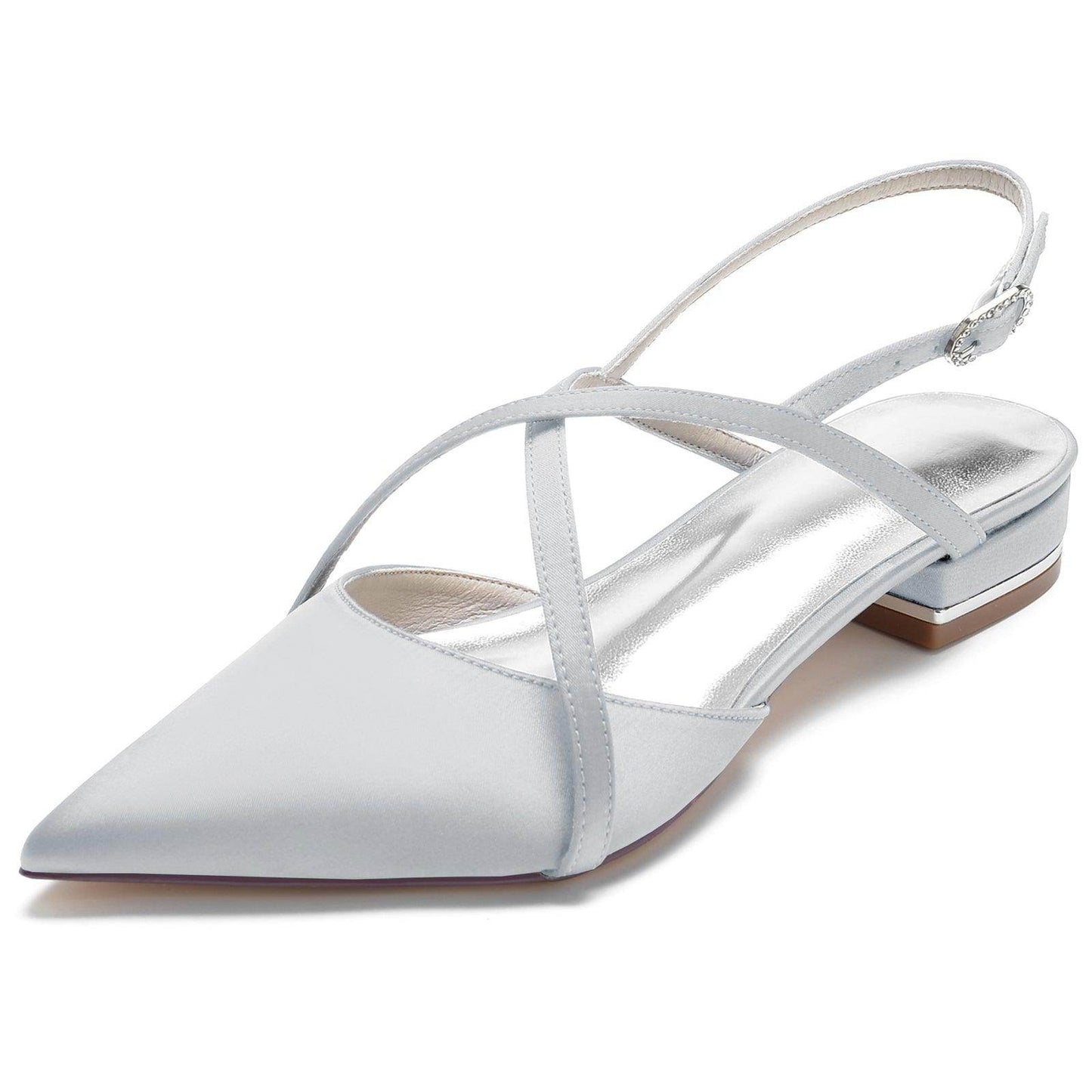 Flat Heel 2.5cm Silk-Like Shoes CK0252 - COCOMELODY