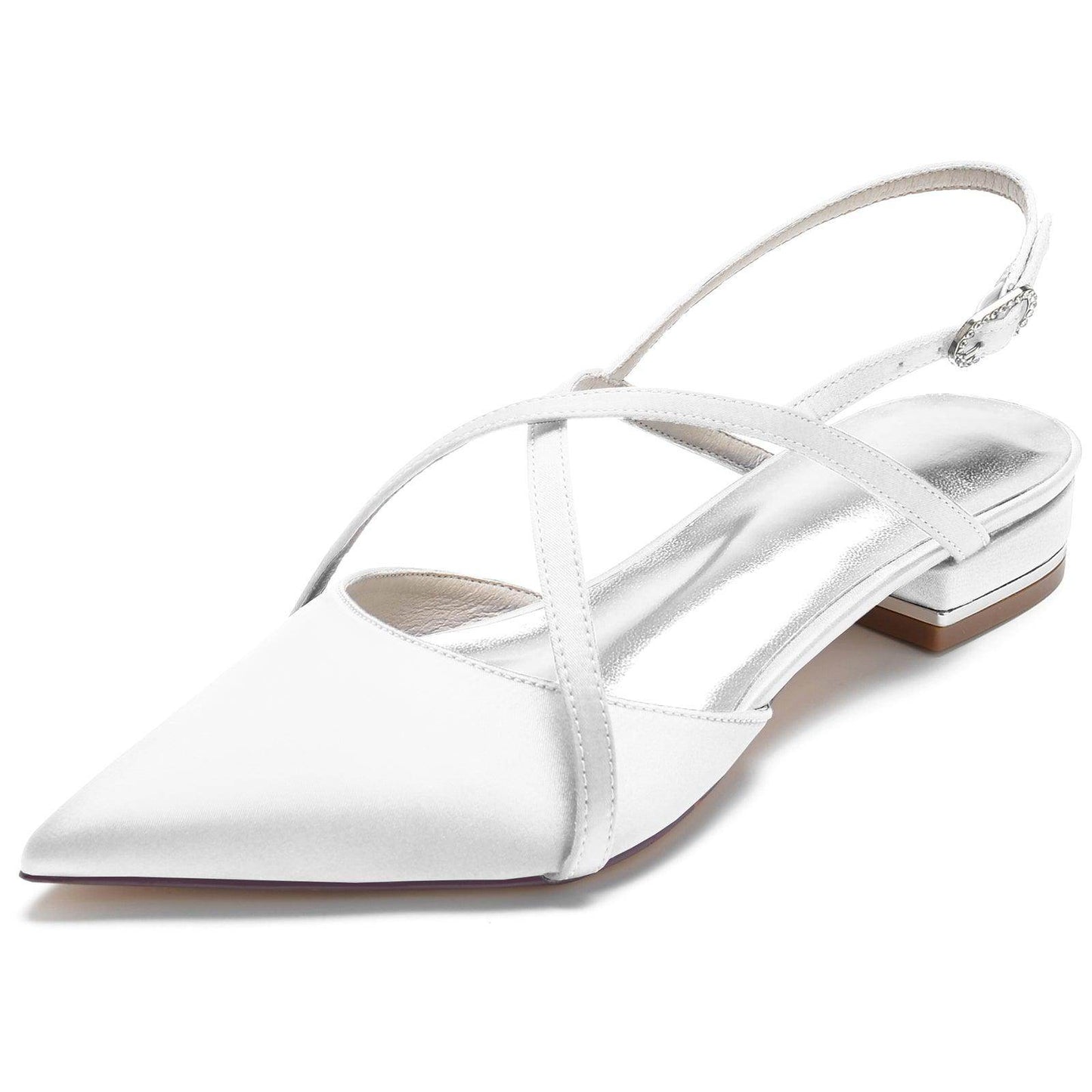 Flat Heel 2.5cm Silk-Like Shoes CK0252 - COCOMELODY