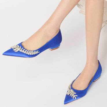 Flat Heel 2.5cm Silk-Like Shoes CK0253 - COCOMELODY