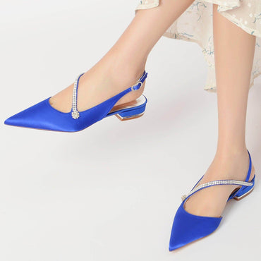 Flat Heel 2.5cm Silk-Like Shoes CK0263 - COCOMELODY