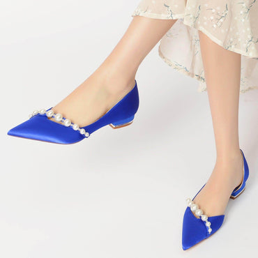 Flat Heel 2.5cm Silk-Like Shoes CK0264 - COCOMELODY