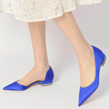 Flat Heel 2.5cm Silk-Like Shoes CK0267 - COCOMELODY