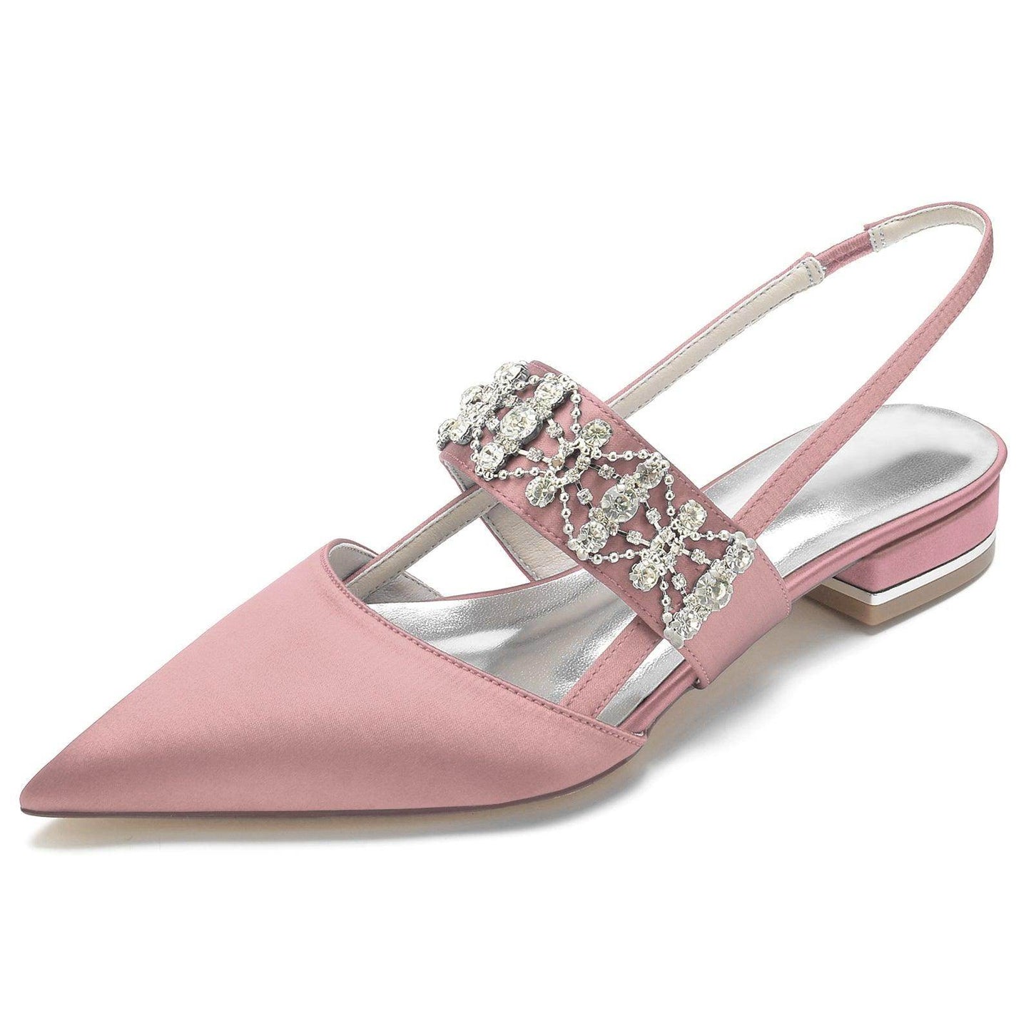 Flat Heel 2.5cm Silk-Like Shoes CK0273 - COCOMELODY