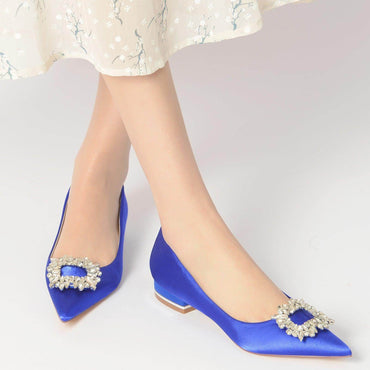 Flat Heel 2.5cm Silk-Like Shoes CK0275 - COCOMELODY